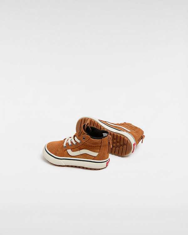 Tenis Vans MTE Sk8-Hi (1-4 Years) Criança Marrom Laranja | VN6813540