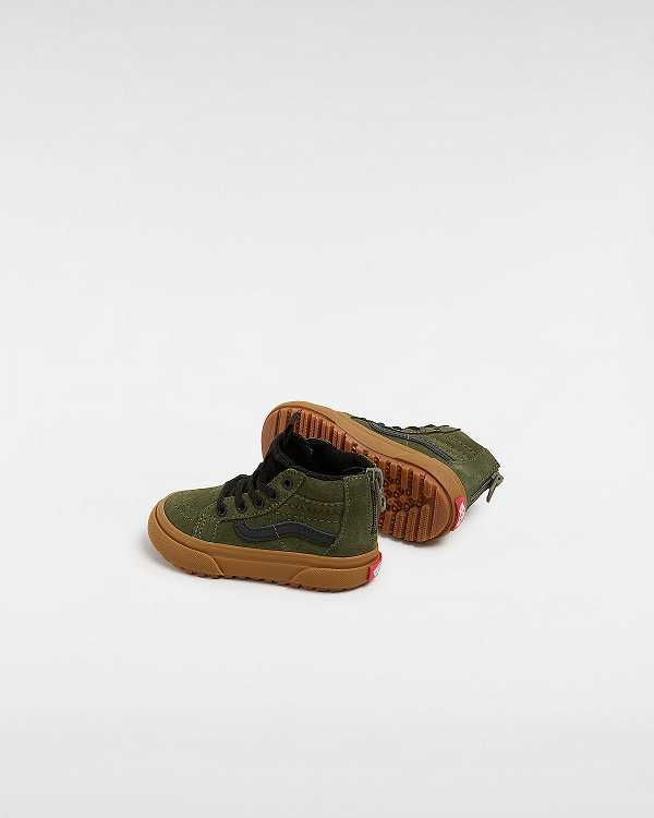 Tenis Vans MTE Sk8-Hi Zip (1-4 Years) Criança Verdes | VN7150682