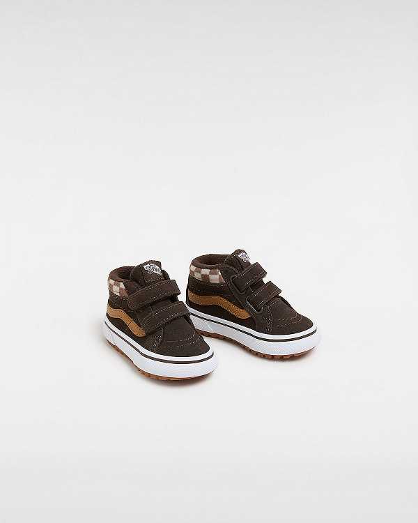 Tenis Vans MTE Sk8-Mid Reissue Hook and Loop (1-4 Years) Criança Marrom | VN0614783