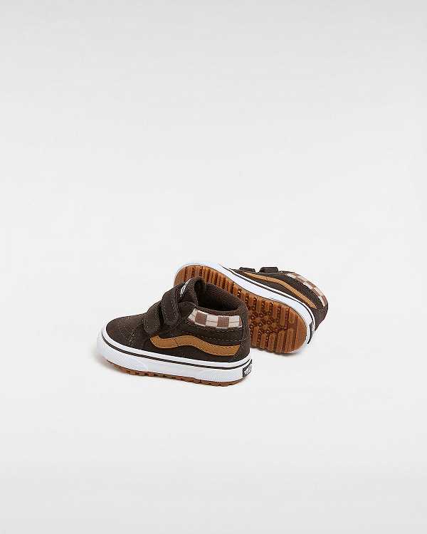 Tenis Vans MTE Sk8-Mid Reissue Hook and Loop (1-4 Years) Criança Marrom | VN0614783