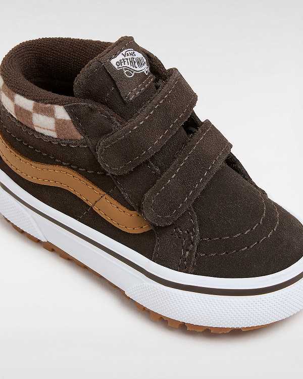 Tenis Vans MTE Sk8-Mid Reissue Hook and Loop (1-4 Years) Criança Marrom | VN0614783