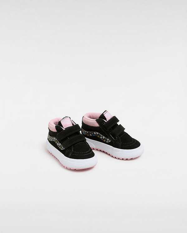 Tenis Vans MTE Sk8-Mid Reissue Hook and Loop (1-4 Years) Criança Pretas Rosa | VN8123065