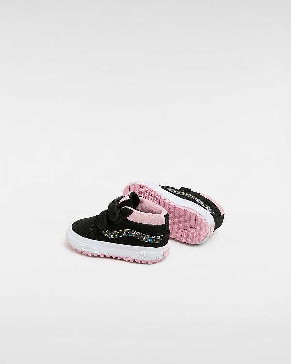 Tenis Vans MTE Sk8-Mid Reissue Hook and Loop (1-4 Years) Criança Pretas Rosa | VN8123065