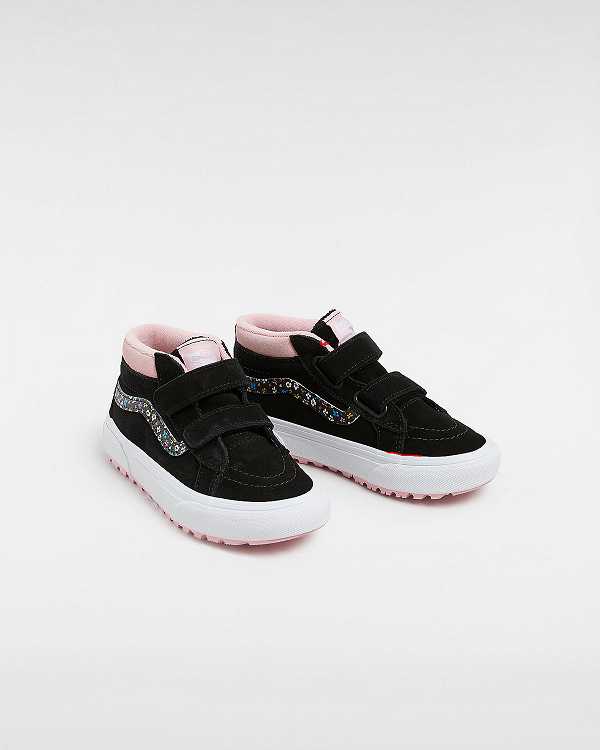 Tenis Vans MTE Sk8-Mid Reissue Hook and Loop (4-8 years) Criança Pretas Rosa | VN3207985