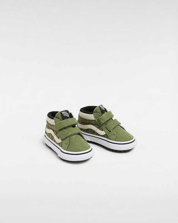 Tenis Vans MTE Sk8-Mid Reissue Hook and Loop (1-4 Years) Criança Verdes | VN7512493