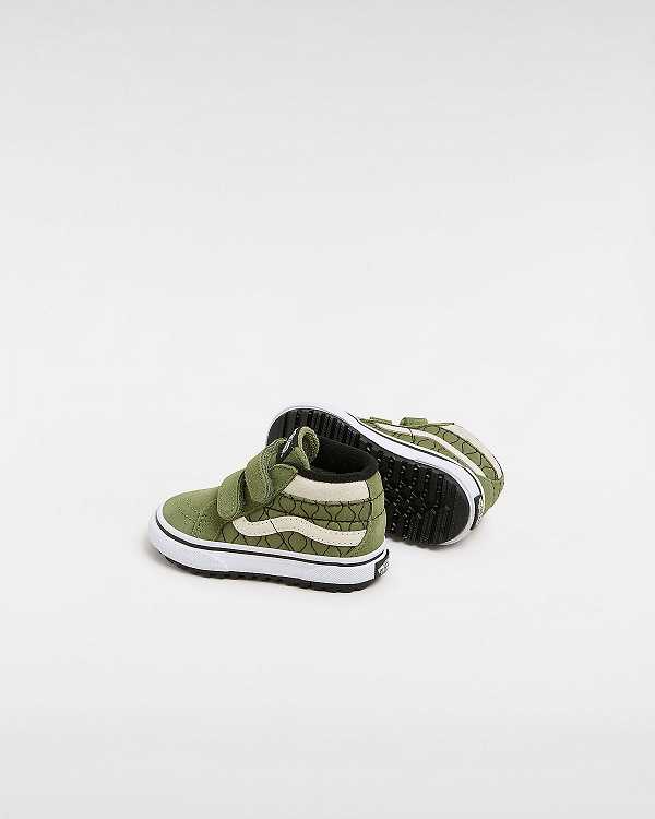 Tenis Vans MTE Sk8-Mid Reissue Hook and Loop (1-4 Years) Criança Verdes | VN7512493