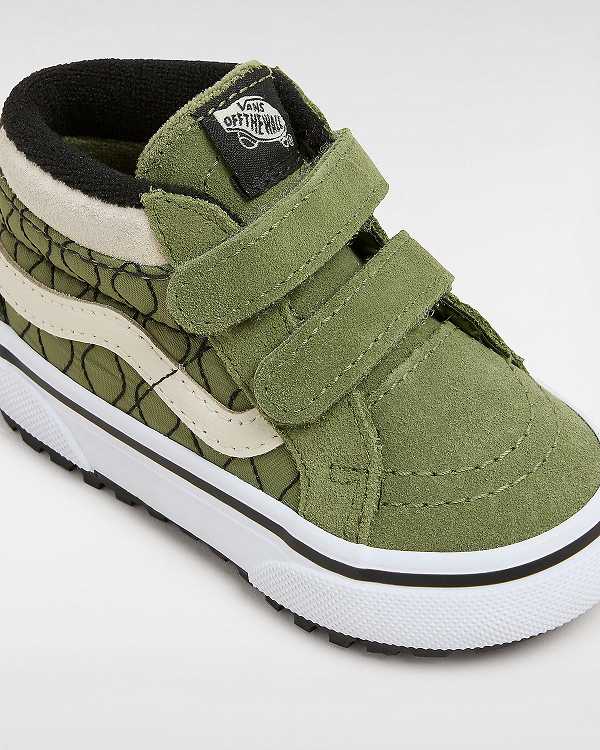 Tenis Vans MTE Sk8-Mid Reissue Hook and Loop (1-4 Years) Criança Verdes | VN7512493