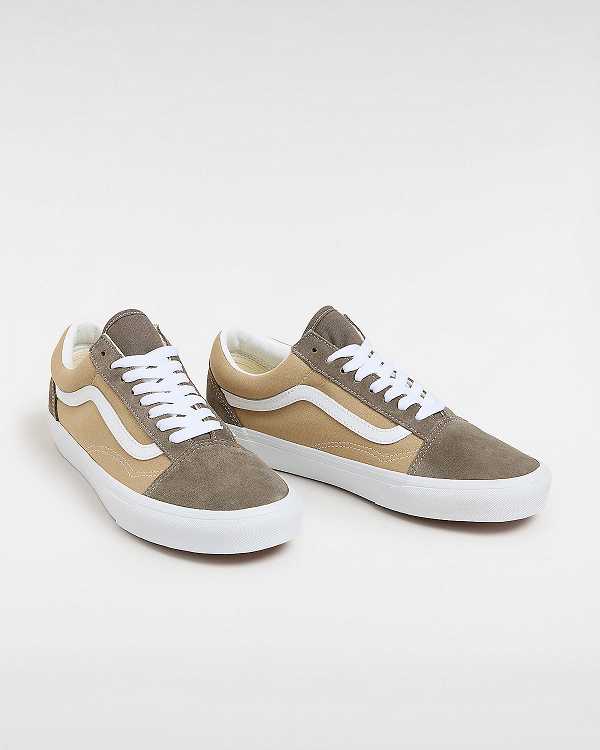 Tenis Vans Old Skool Canvas Suede Masculino Marrom | VN9431207