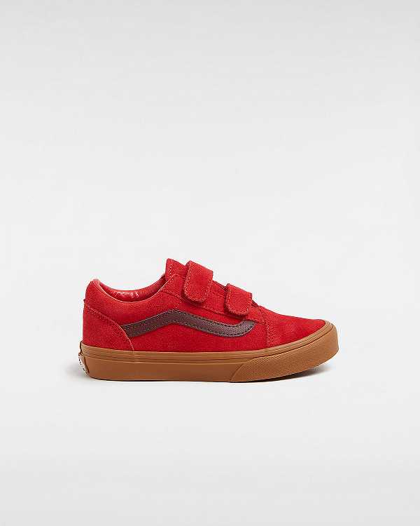 Tenis Vans Old Skool Hook And Loop (4-8 Years) Criança Vermelhas | VN5176498