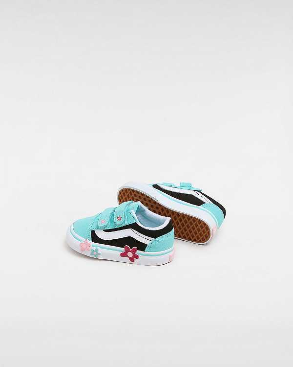 Tenis Vans Old Skool Hook and Loop Glitter (1-4 Years) Criança Multicoloridas | VN0297658