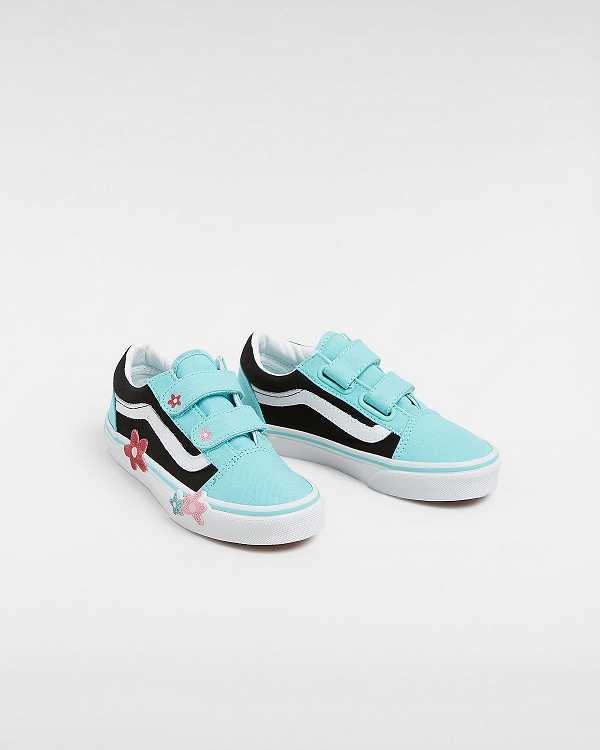 Tenis Vans Old Skool Hook and Loop Glitter (4-8 years) Criança Multicoloridas | VN9634018