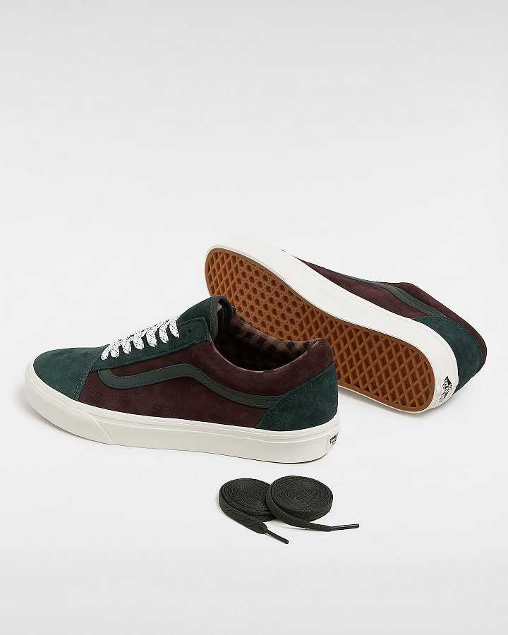 Tenis Vans Old Skool Pig Suede Masculino Verdes | VN6314289