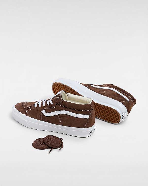 Tenis Vans Premium Sk8-Mid 83 Masculino Marrom | VN3718045