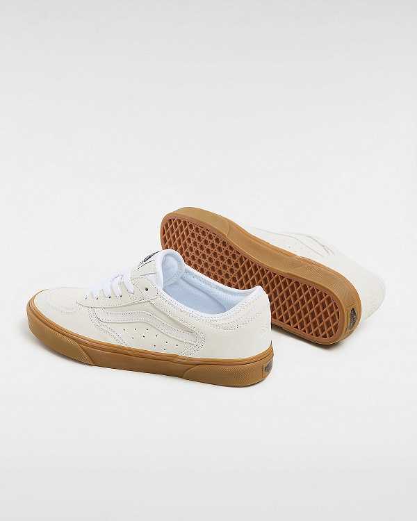 Tenis Vans Rowley Classic Masculino Branco Bege | VN4716092