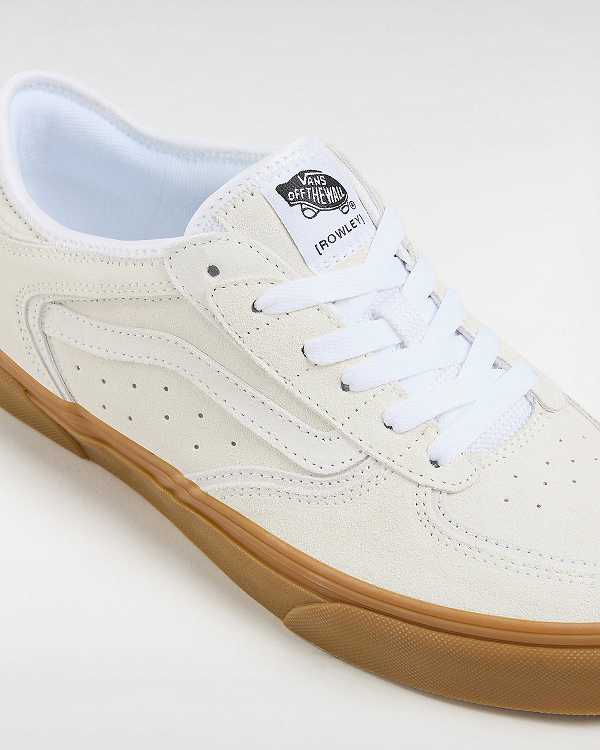 Tenis Vans Rowley Classic Masculino Branco Bege | VN4716092