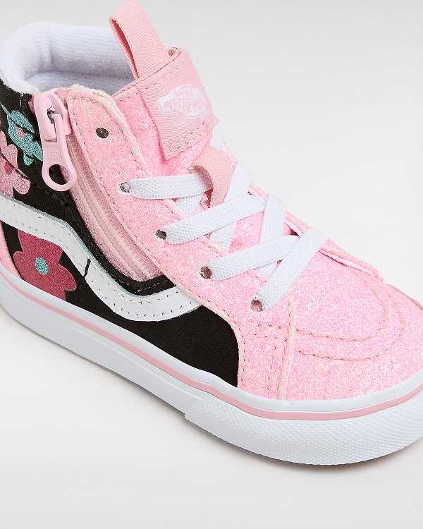 Tenis Vans Sk8-Hi Reissue Side Zip Glitter (1-4 Years) Criança Multicoloridas | VN6089351