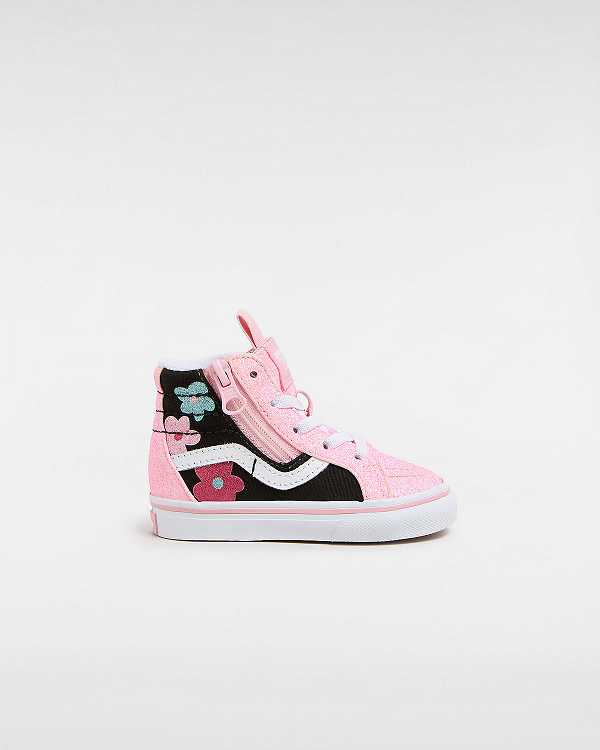 Tenis Vans Sk8-Hi Reissue Side Zip Glitter (1-4 Years) Criança Multicoloridas | VN6089351