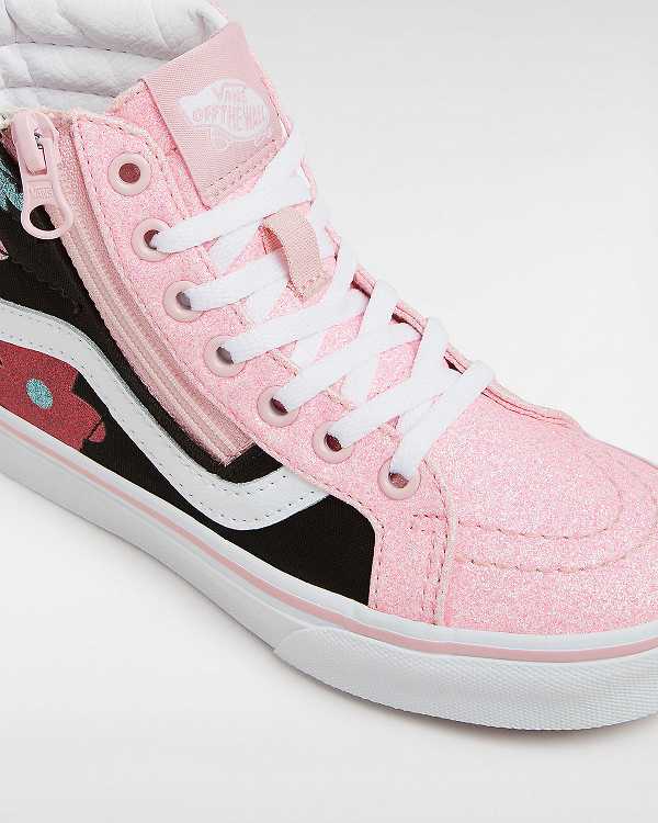 Tenis Vans Sk8-Hi Reissue Side Zip Glitter (4-8 years) Criança Multicoloridas | VN4056183