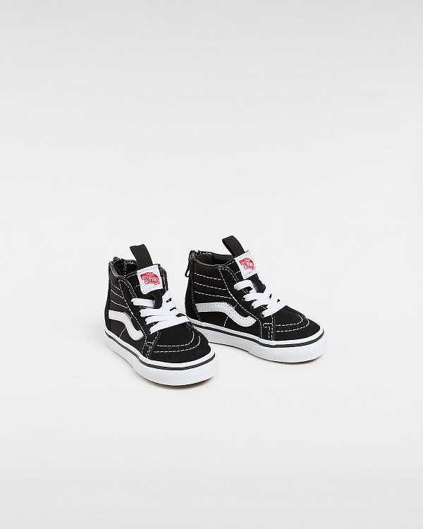 Tenis Vans Sk8-Hi Zip (1-4 Years) Criança Pretas | VN3805261