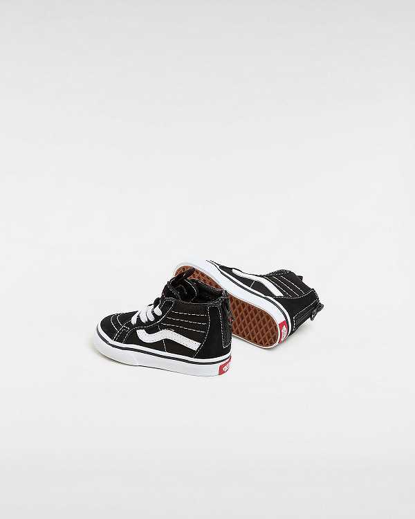 Tenis Vans Sk8-Hi Zip (1-4 Years) Criança Pretas | VN3805261