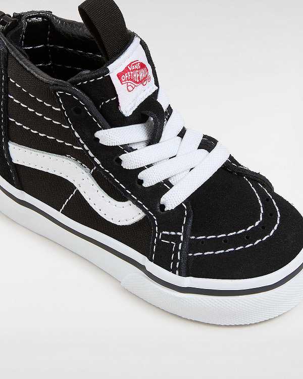 Tenis Vans Sk8-Hi Zip (1-4 Years) Criança Pretas | VN3805261