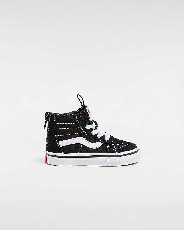 Tenis Vans Sk8-Hi Zip (1-4 Years) Criança Pretas | VN3805261