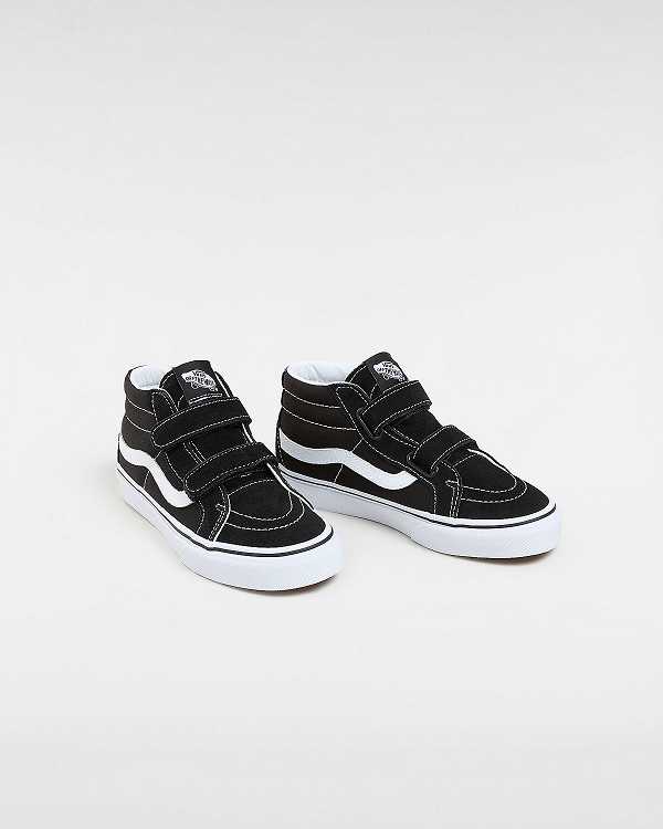 Tenis Vans Sk8-Mid Reissue Hook And Loop (8-14+ years) Criança Pretas | VN7210538