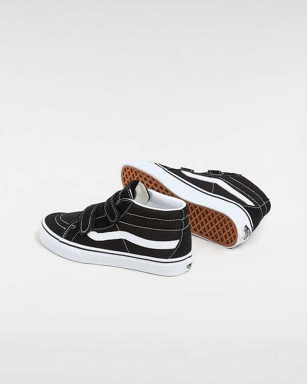 Tenis Vans Sk8-Mid Reissue Hook And Loop (8-14+ years) Criança Pretas | VN7210538