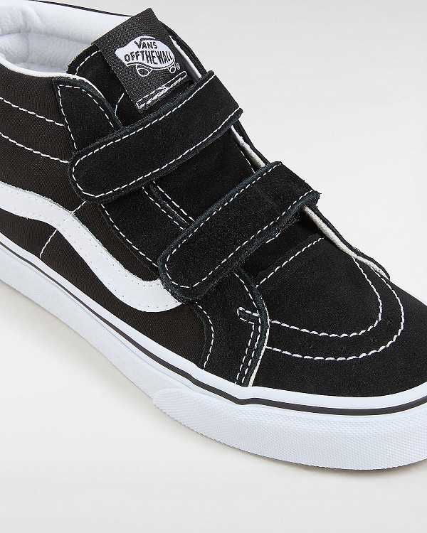 Tenis Vans Sk8-Mid Reissue Hook And Loop (8-14+ years) Criança Pretas | VN7210538