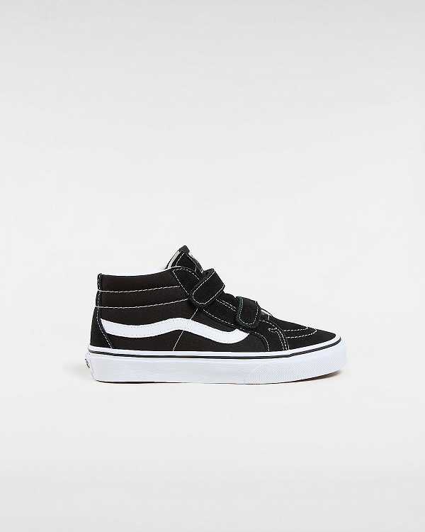 Tenis Vans Sk8-Mid Reissue Hook And Loop (8-14+ years) Criança Pretas | VN7210538