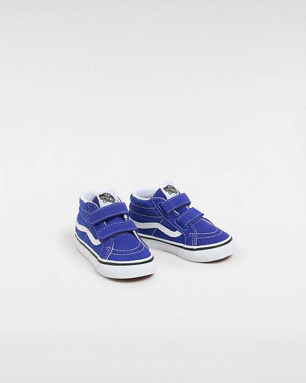 Tenis Vans Sk8-Mid Reissue Hook and Loop (1-4 Years) Criança Azuis | VN5043782