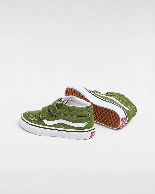 Tenis Vans Sk8-Mid Reissue Hook and Loop (4-8 years) Criança Verdes | VN0297684