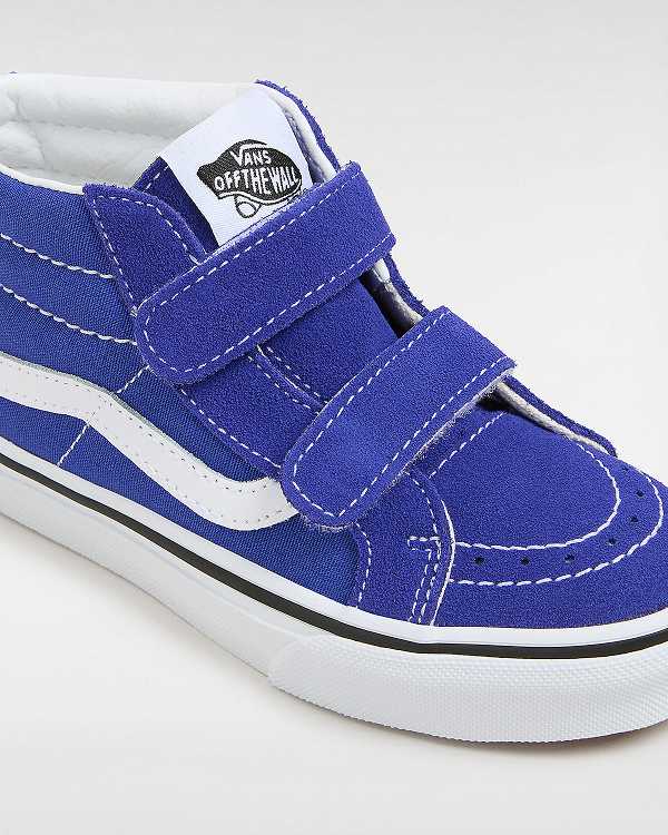 Tenis Vans Sk8-Mid Reissue Hook and Loop (4-8 years) Criança Azuis | VN4893610