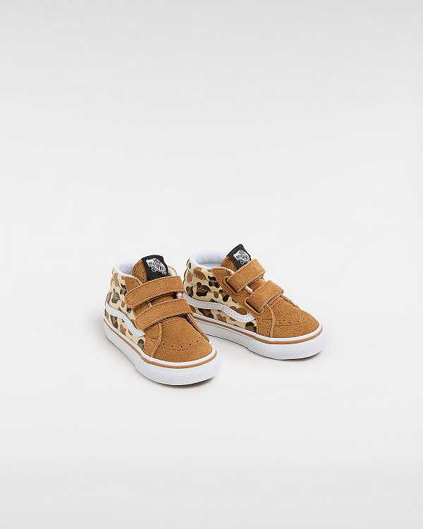 Tenis Vans Sk8-Mid Reissue Hook and Loop (1-4 Years) Criança Marrom | VN2074982