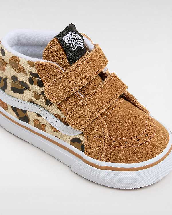 Tenis Vans Sk8-Mid Reissue Hook and Loop (1-4 Years) Criança Marrom | VN2074982