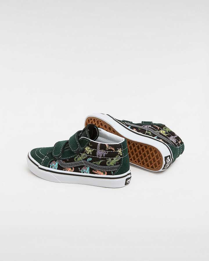 Tenis Vans Sk8-Mid Reissue Hook and Loop Glow (4-8 Years) Criança Multicoloridas | VN8794316