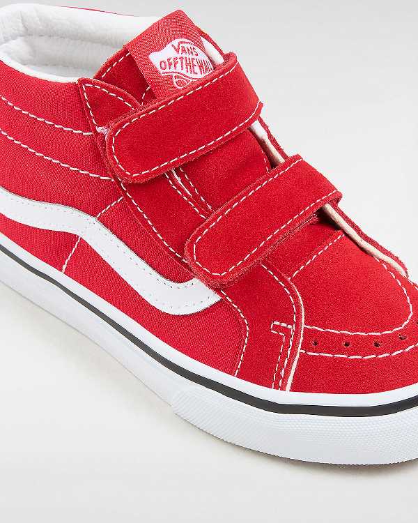 Tenis Vans Sk8-Mid Reissue Hook and Loop (4-8 years) Criança Vermelhas | VN3028145