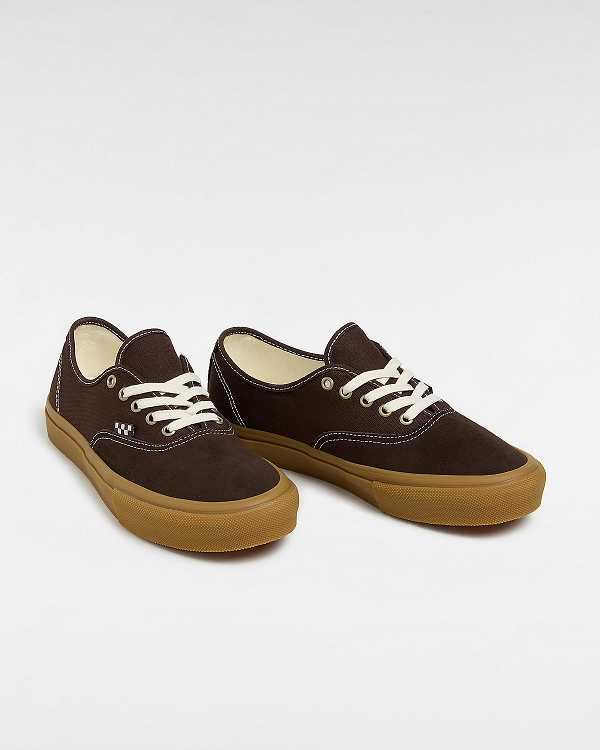 Tenis Vans Skate Authentic Masculino Marrom | VN7395621