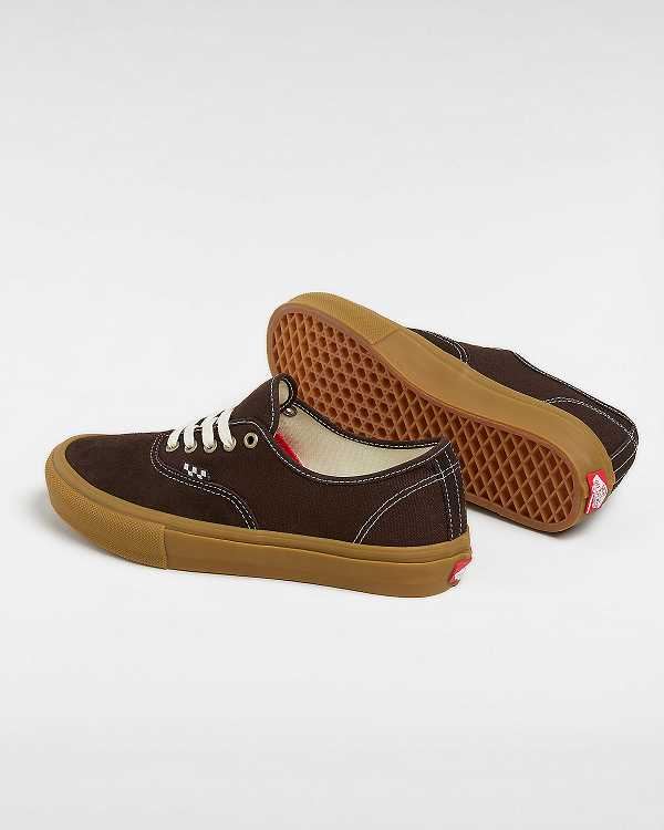 Tenis Vans Skate Authentic Masculino Marrom | VN7395621