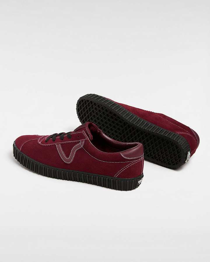 Tenis Vans Sport Low Creeper Suede Masculino Pretas Vermelhas | VN7264390