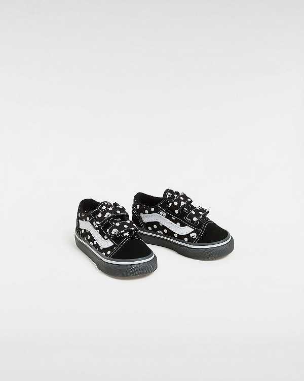 Tenis Vans Vans X Papergirl Old Skool Hook and Loop (1-4 Years) Criança Pretas | VN7406281