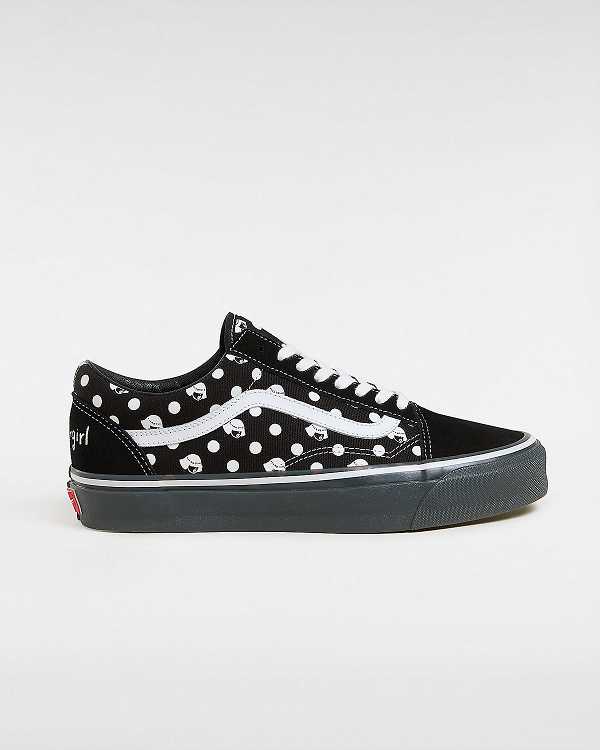 Tenis Vans Vans X Papergirl Old Skool Masculino Pretas | VN2157649